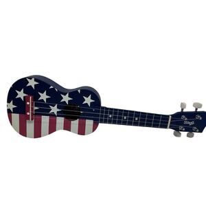 Stagg US American FLAG Soprano Ukulele w/ Gig Bag, Linden Body, Poplar Neck